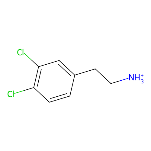 2-(3,4-Dichlorophenyl)ethylazanium structure