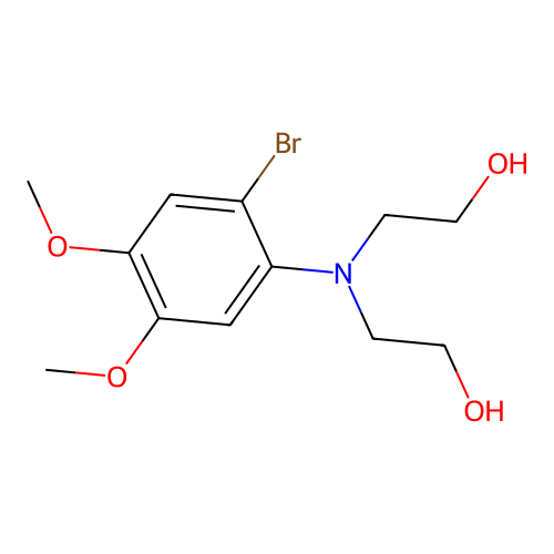 4-Bromo-5-[bis[2-hydroxyethyl]]amino veratrole structure