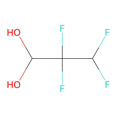 2,2,3,3-Tetrafluoropropane-1,1-diol structure