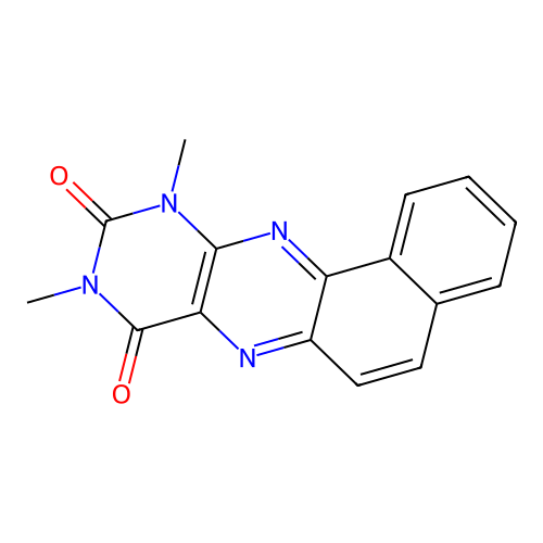 9,11-dimethylnaphtho[2,1-g]pteridine-8,10(9H,11H)-dione structure