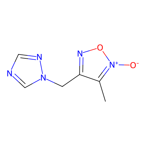 3-Methyl-4-[(1,2,4-triazol-1-YL)methyl]furoxan structure