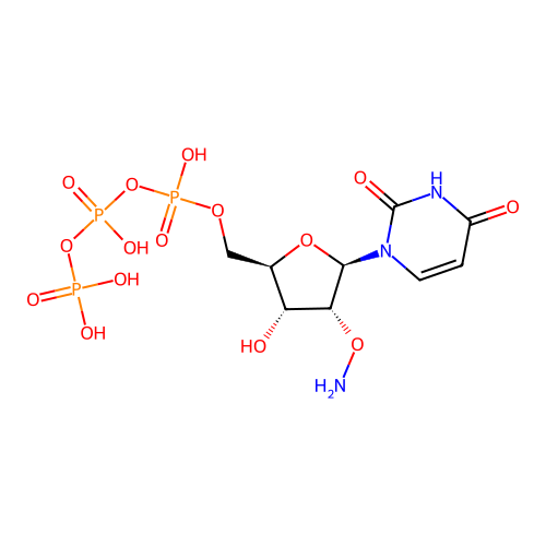 uridine 5'-(tetrahydrogen triphosphate), 2'-O-amino- structure