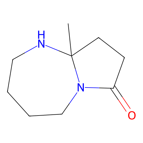 9a-Methyl-octahydro-pyrrolo-[1,2-a][1,3]diazepin-7-one structure