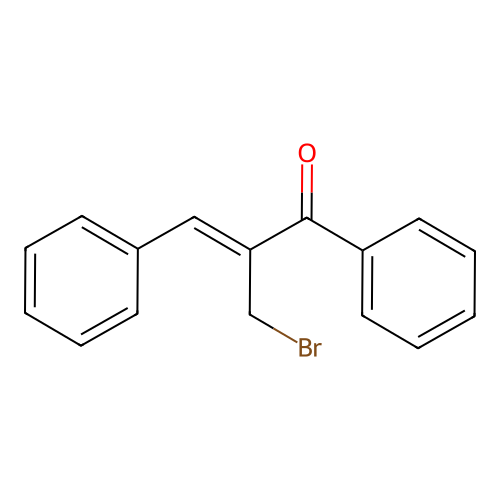 Chalcone, alpha-(bromomethyl)- structure