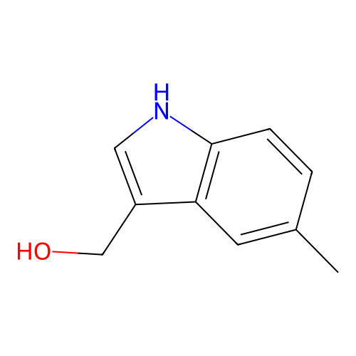(5-methyl-1H-indol-3-yl)methanol structure