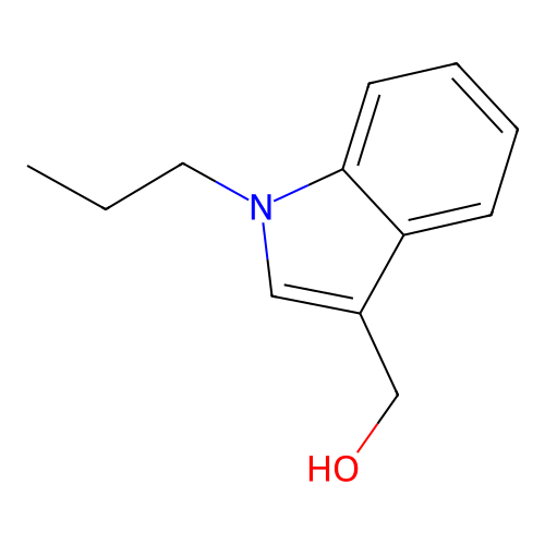 (1-propyl-1H-indol-3-yl)methanol structure