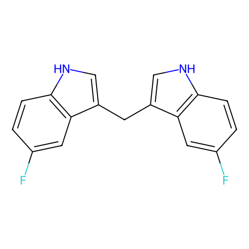 1H-Indole, 3,3'-methylenebis[5-fluoro- structure