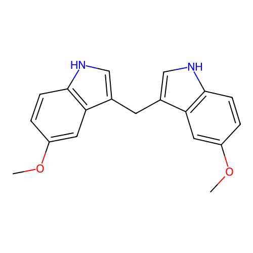 1H-Indole, 3,3'-methylenebis[5-methoxy- structure