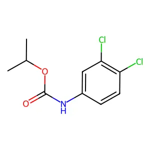 Isopropyl 3,4-dichlorocarbanilate structure