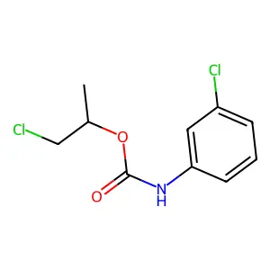 1-氯丙-2-基N-(3-氯苯基)氨基甲酸酯 structure