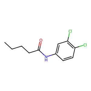 N-(3,4-dichlorophenyl)pentanamide structure