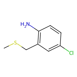 4-Chloro-2-[(methylsulfanyl)methyl]aniline structure
