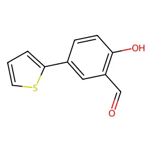 2-Hydroxy-5-(2-thienyl)benzaldehyde structure