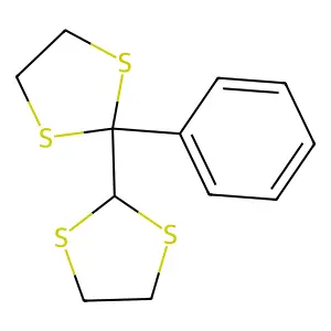 2,2'-Bi-1,3-dithiolane, 2-phenyl- structure