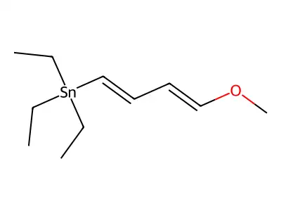 Triethyl(4-methoxybuta-1,3-dienyl)stannane structure