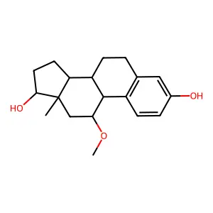 11β-甲氧基雌二醇 structure