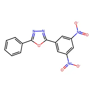 2-(3,5-Dinitrophenyl)-5-phenyl-1,3,4-oxadiazole structure