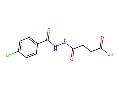 4-(2-(4-Chlorobenzoyl)hydrazinyl)-4-oxobutanoic acid structure