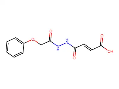 (E)-4-oxo-4-(2-(2-phenoxyacetyl)hydrazinyl)but-2-enoic acid structure