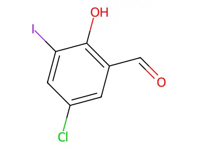 5-Chloro-2-hydroxy-3-iodobenzaldehyde structure