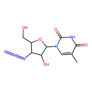 2?-Hydroxy Zidovudine structure