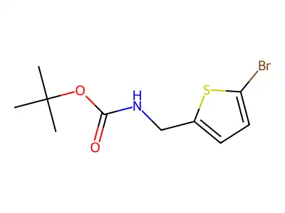 tert-Butyl ((5-bromothiophen-2-yl)methyl)carbamate structure