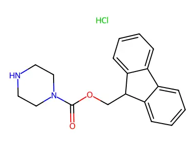 (9H-fluoren-9-yl)methyl piperazine-1-carboxylate hydrochloride structure