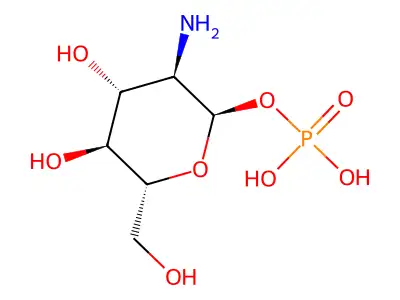 D-半乳糖胺-1-磷酸 structure