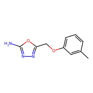 1,3,4-Oxadiazole, 2-amino-5-(m-tolyloxymethyl)- structure