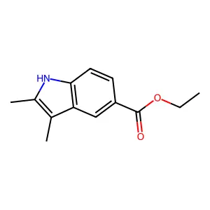 Ethyl 2,3-dimethyl-1H-indole-5-carboxylate structure