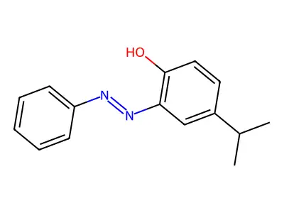 2-[(E)-phenyldiazenyl]-4-(propan-2-yl)phenol structure