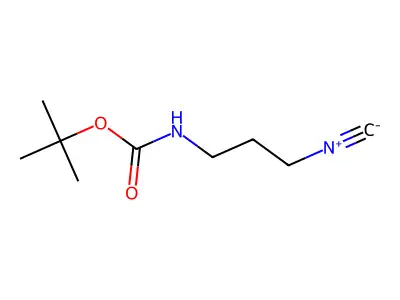 1,1-Dimethylethyl N-(3-isocyanopropyl)carbamate structure