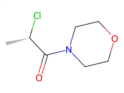 (2S)-2-chloro-1-morpholin-4-ylpropan-1-one structure