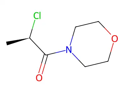Morpholine, 4-[(2R)-2-chloro-1-oxopropyl]- structure