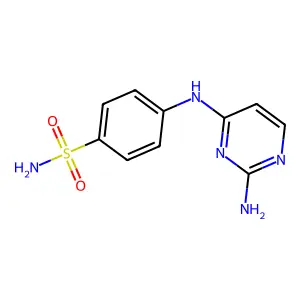 4-[(2-氨基嘧啶-4-基)氨基]苯磺酰胺 structure