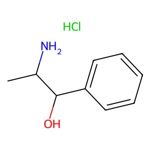 Norpseudoephedrine, hydrochloride structure
