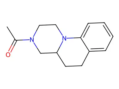 1H-Pyrazino(1,2-a)quinoline, 2,3,4,4a,5,6-hexahydro-3-acetyl- structure