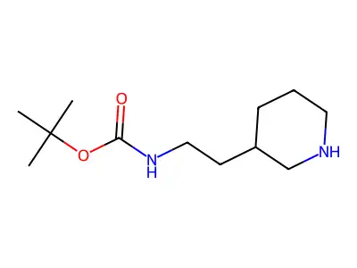 tert-butyl (S)-(2-(piperidin-3-yl)ethyl)carbamate structure
