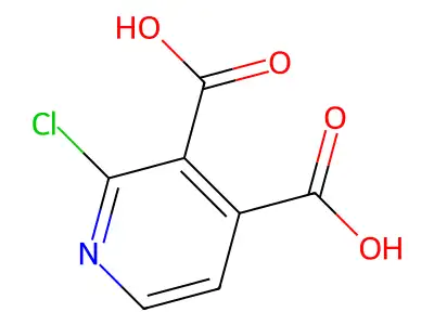 2-chloropyridine-3,4-dicarboxylic Acid structure