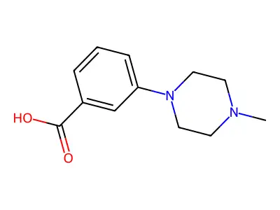 3-(4-Methylpiperazin-1-yl)benzoic acid structure