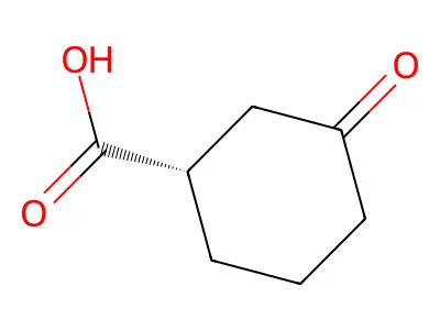 3-Oxocyclohexane-1-carboxylic acid structure