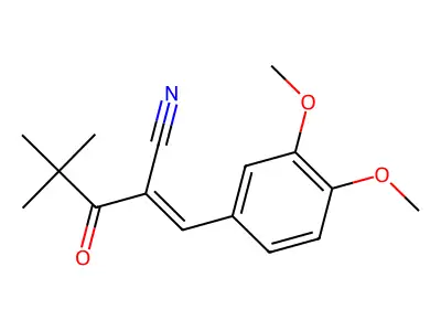 3-(3,4-Dimethoxyphenyl)-2-(2,2-dimethylpropanoyl)prop-2-enenitrile structure