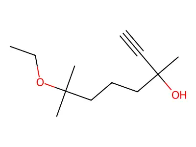 7-Ethoxy-3,7-dimethyloct-1-yn-3-ol structure