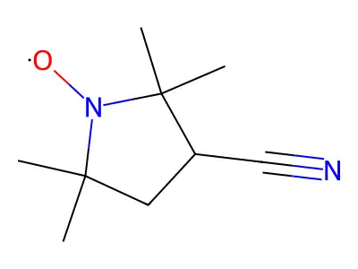 3-Cyano-2,2,5,5-tetramethyl-1-pyrrolidinyl-N-oxyl structure