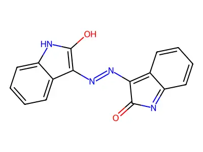 3-[2-(2-oxoindol-3-yl)hydrazinyl]indol-2-one structure