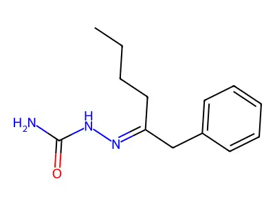 Hydrazinecarboxamide,2-[1-(phenylmethyl)pentylidene]- structure