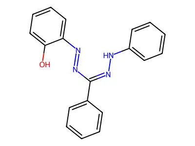 Phenol, 2-[[phenyl(phenylhydrazono)methyl]azo]- structure