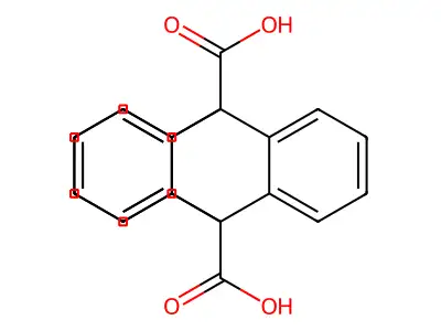9,10-[1,2]Benzenoanthracene-9,10-dicarboxylic acid structure