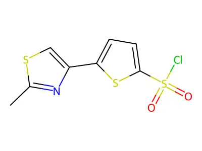 5-(2-methyl-1,3-thiazol-4-yl)thiophene-2-sulfonyl Chloride structure