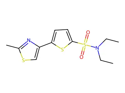 N,N-Diethyl-5-(2-methyl-4-thiazolyl)-2-thiophenesulfonamide structure
